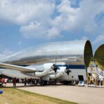 THe NASA Superguppy cargo moving airplane