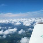 Flying above the clouds across South Dakota